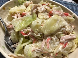 きゃべつ サラチキ カニカマ 和え物 IMG_3181.jpg